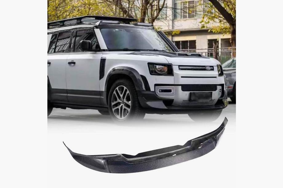 Land Rover Defender 2019- Front Bumper Lip Spoiler (Carbon) Image