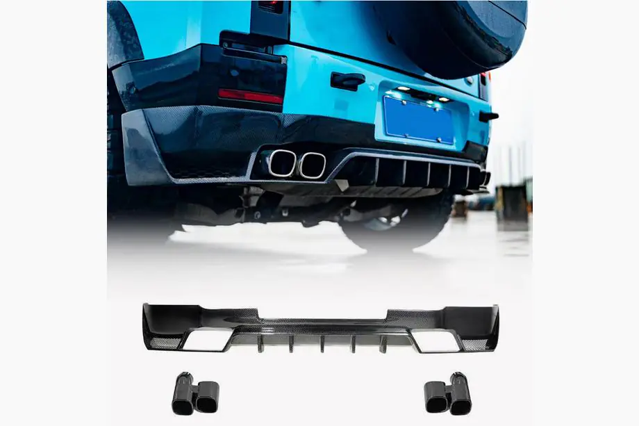 Land Rover Defender 2019- Rear Bumper Diffuser (Carbon) Image