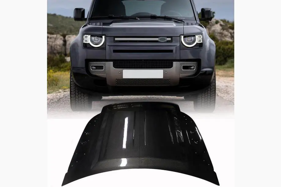 Land Rover Defender 2019- Hood V1 (Carbon) Image