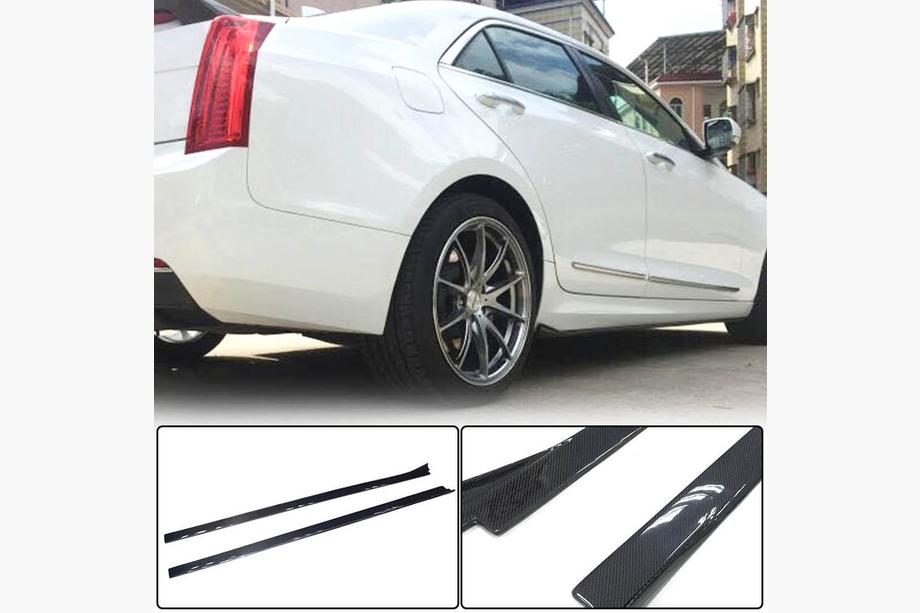 Cadillac ATS 2012-2019 Side Skirts (Carbon) Image
