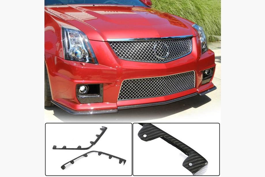 Cadillac CTS 2007-2014 Carbon Front Bumper Flaps for CTS V Coupe Image