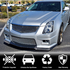 Cadillac CTS 2013-2019 Front Bumper Lip V2 for CTS V Sedan 2016-2019 Carbon photo 2