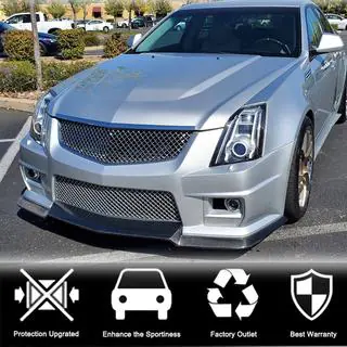 Front Bumper Lip V2 for CTS V Sedan 2016-2019 Carbon photo 2