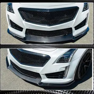 Front Bumper Lip V2 for CTS V Sedan 2016-2019 Carbon photo 3