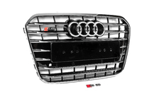 Audi A6 C7 2011-2017 Front black grille with chrome frame S-style (2011-2014) photo 3