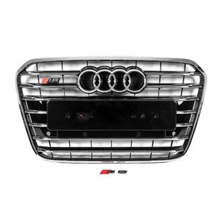 Front black grille with chrome frame S-style (2011-2014) photo 1