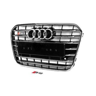 Front black grille with chrome frame S-style (2011-2014) photo 2