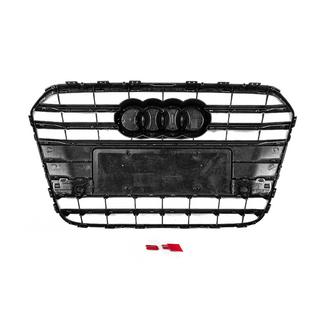 Front black grille with chrome frame S-style (2011-2014) photo 4
