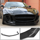 Jaguar F-Type 2013-2024 Front Bumper Lip Spoiler (2013-2016, Carbon) photo 1