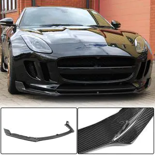 Front Bumper Lip Spoiler (2013-2016, Carbon) photo 1