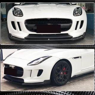 Front Bumper Lip Spoiler (2013-2016, Carbon) Jaguar F-Type 2013-2024 photo 3