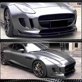 Front Bumper Lip Spoiler (2013-2016, Carbon) Jaguar F-Type 2013-2024 photo 4