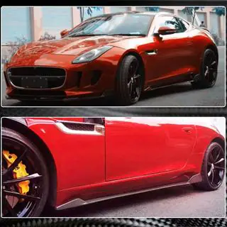Side Skirts (2013-2016, Carbon) Jaguar F-Type 2013-2024 photo 3