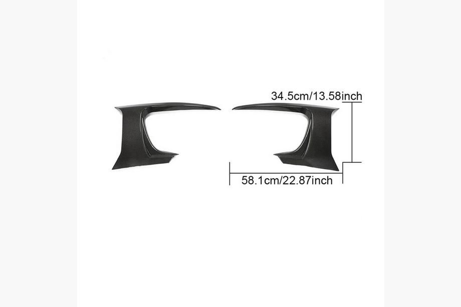 Jaguar F-Type 2013-2024 Carbon Front Bumper Covers (for Base 2017-2019) Photo 6