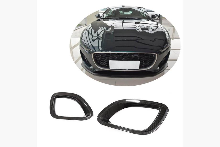 Jaguar F-Type 2013-2024 Carbon Front Bumper Covers (for Base 2021+) Image
