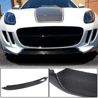 Front Bumper Lip Spoiler (2013-2015, Carbon) photo 1