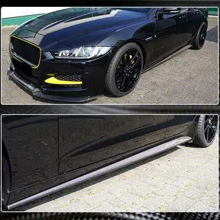 Side Skirts (2015-2019, Carbon) Jaguar XE 2016- photo 4