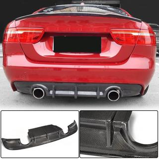 Rear Bumper Diffuser V2 (2015-2019, Carbon) Jaguar XE 2016- photo 1