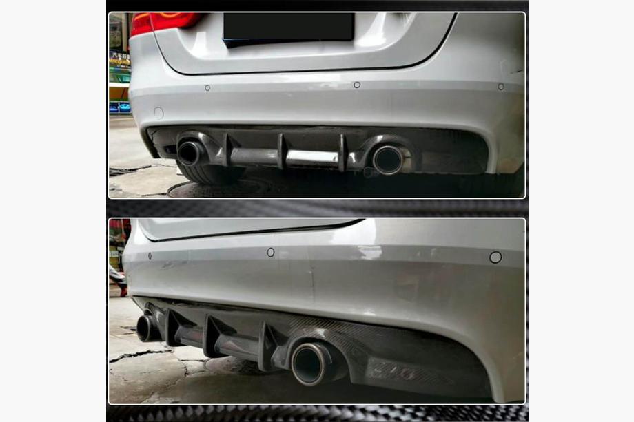 Jaguar XE 2016- Rear Bumper Diffuser V2 (2015-2019, Carbon) Photo 4