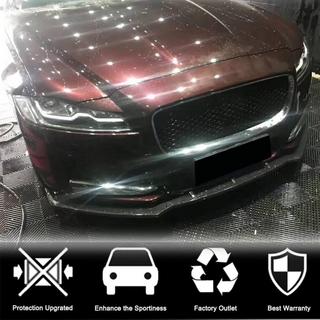 Front Bumper Lip Spoiler (2016-2020, Carbon) Jaguar XF 2016- photo 2