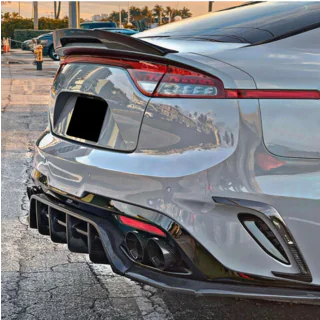 Rear Bumper Cover (2017-2020, Carbon) photo 3
