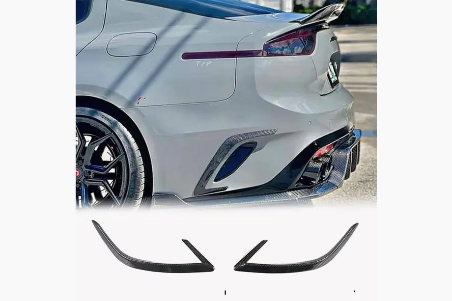 Kia Stinger 2017-2023 Rear Bumper Cover (2017-2020, Carbon) Image