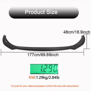 Front Bumper Lip Spoiler (Carbon) photo 4