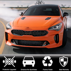 Kia Stinger 2017-2023 Front Grille Surround (Carbon) photo 2