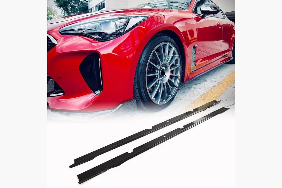 Kia Stinger 2017-2023 Side Skirts (Carbon) Image