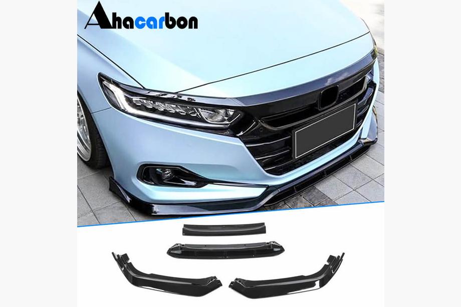 Honda Accord XI 2022- Front Bumper Lip Spoiler (Plastic) Image