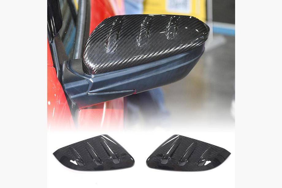 Honda Civic Sedan X 2016-2021 Mirror Covers V2 (Carbon) Image