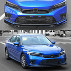 Honda Civic Sedan 2021- Front Bumper Lip V1 (Plastic) photo 3