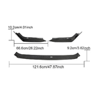 Honda Civic HB 2021- Front Bumper Lip V2 (Carbon) photo 4