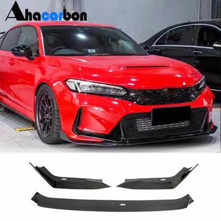 Front Bumper Lip V2 (Carbon) Honda Civic HB 2021- photo 1