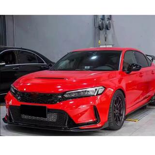 Front Bumper Lip V2 (Carbon) Honda Civic HB 2021- photo 2