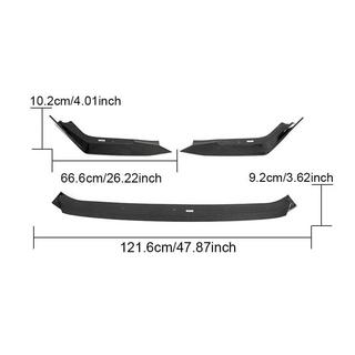Front Bumper Lip V2 (Carbon) Honda Civic HB 2021- photo 4