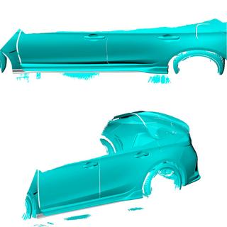 Side Skirts (Carbon) Honda Civic HB 2021- photo 2