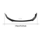Mazda 3 2013-2019 Front Bumper Lip Spoiler (2014-2016, Carbon) photo 6