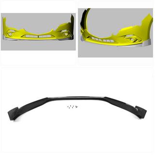 Front Bumper Lip Spoiler (2014-2016, Carbon) Mazda 3 2013-2019 photo 2