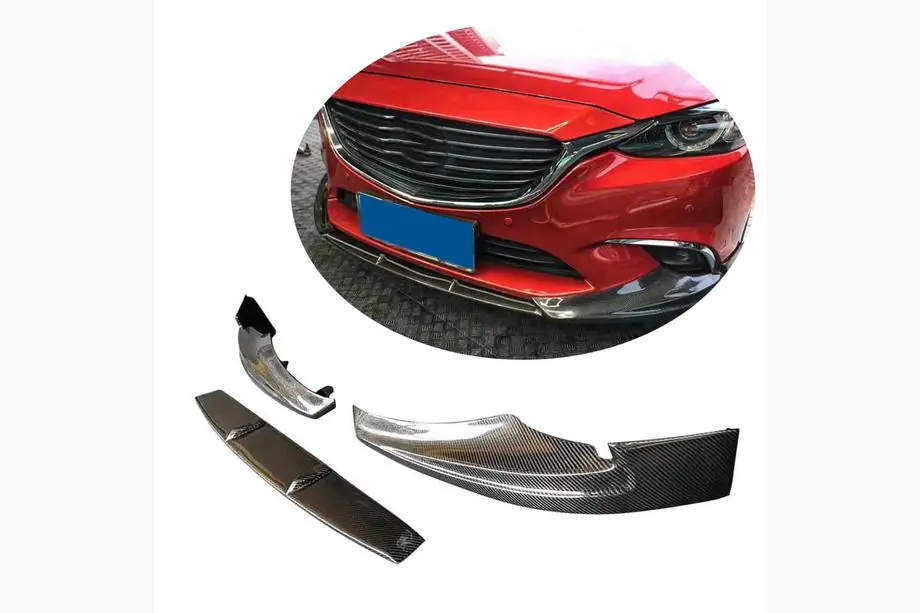 Mazda 6 2012-2024 Front Bumper Lip V1 (2017-2019, Carbon) Image