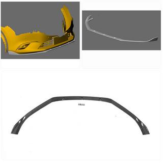 Front Bumper Lip V2 (2017-2019, Carbon) photo 2