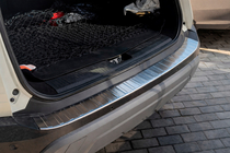 Nissan X-trail T33/Rogue 2022- Carmos rear bumper protector (for e-Power, stainless steel, matte) photo 1