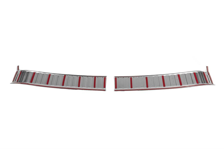 Skoda Kodiaq 2023- Stainless Steel Rear Bumper Protector Carmos (matte) Photo 3