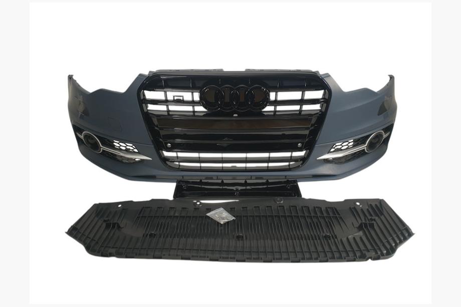 Audi A6 C7 2011-2017 Front bumper with black grille S6-Style (2011-2014) Image