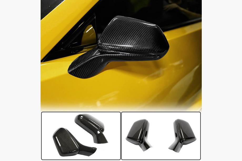 Chevrolet Camaro 2015- Mirror Covers (2015-2019, Carbon) Image