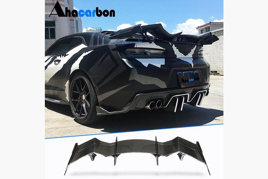 Chevrolet Camaro 2015- Spoiler V3 (Carbon) Image