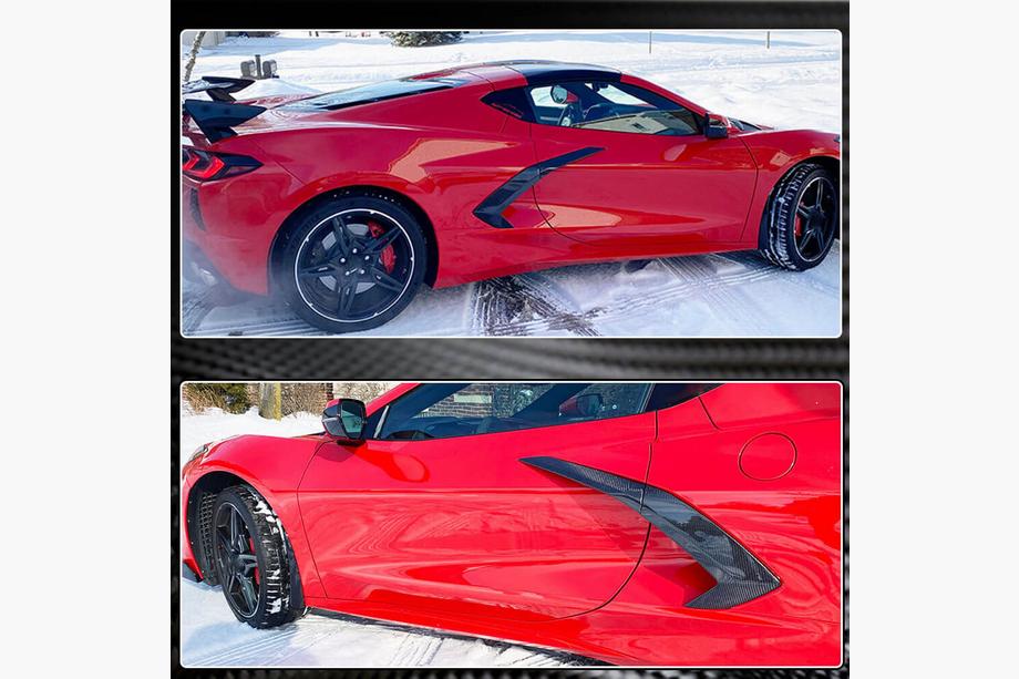 Chevrolet Corvette C8 2019- Carbon Rear Fender Covers (2019-2022) Photo 4
