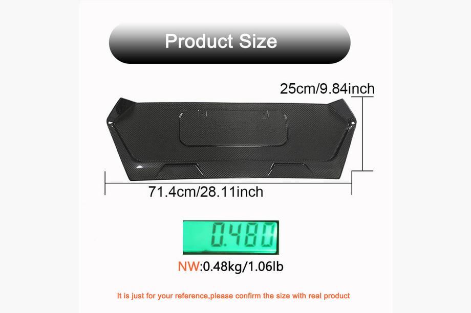Chevrolet Corvette C8 2019- Trunk Lid Carbon Cover (2019-2022, Carbon) Photo 5
