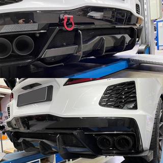 Rear Bumper Diffuser V2 (2019-2022, Carbon) photo 3