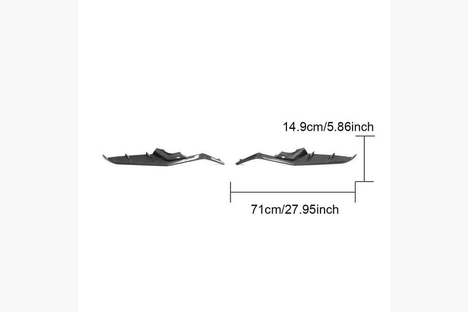 Chevrolet Corvette C8 2019- Carbon Front Bumper Covers (for Z06, 2020-2024) Photo 4